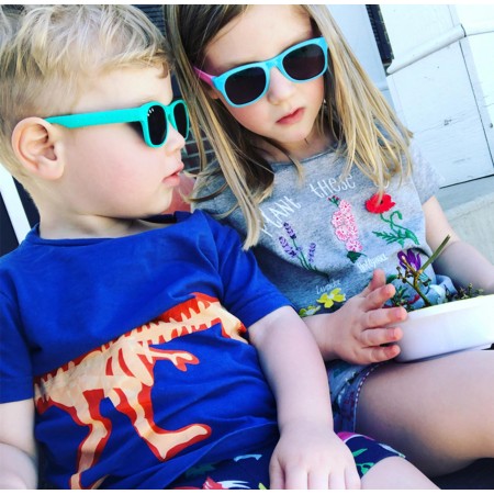 Roshambo Fresh Prince(ss) Junior zielone - okulary przeciwsłoneczne z polaryzacją 5+