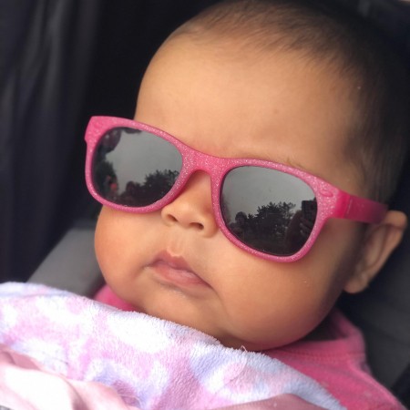 Roshambo Kelly Kapowski Junior niebieskie - okulary przeciwsłoneczne z polaryzacją 5+