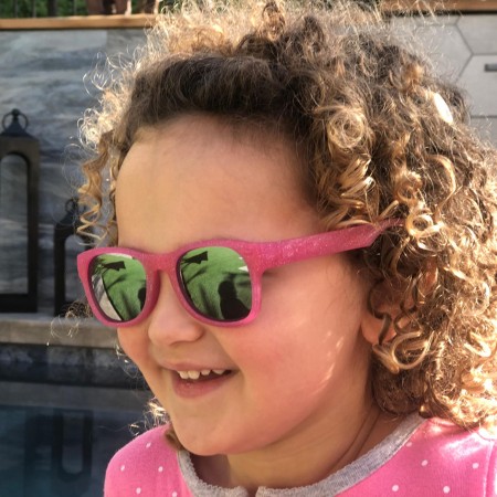 Roshambo Kelly Kapowski Junior niebieskie - okulary przeciwsłoneczne z polaryzacją 5+