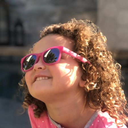 Roshambo Kelly Kapowski Junior niebieskie - okulary przeciwsłoneczne z polaryzacją 5+