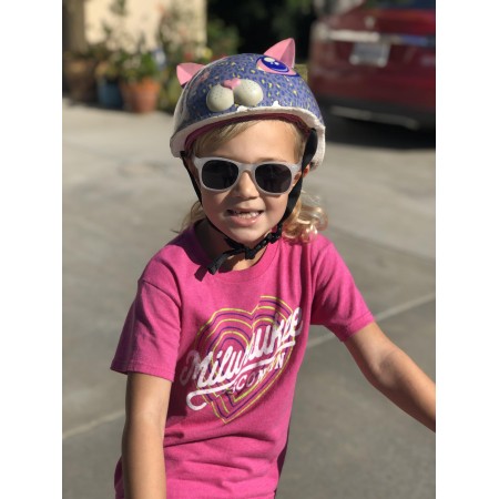 Roshambo Starlite Glitter Toddler pomarańczowe - okulary przeciwsłoneczne z polaryzacją 2+