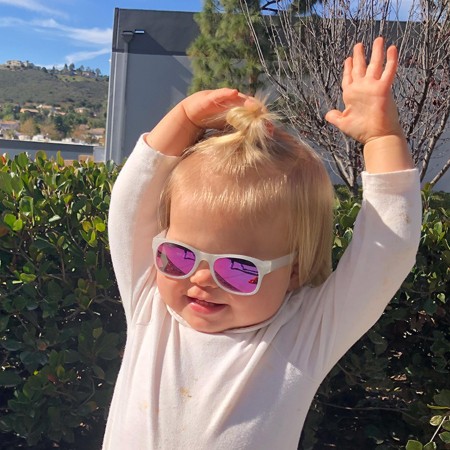 Roshambo Starlite Glitter Toddler pomarańczowe - okulary przeciwsłoneczne z polaryzacją 2+