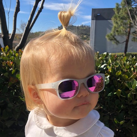 Roshambo Starlite Glitter Toddler pomarańczowe - okulary przeciwsłoneczne z polaryzacją 2+