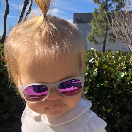 Roshambo Starlite Glitter Toddler pomarańczowe - okulary przeciwsłoneczne z polaryzacją 2+