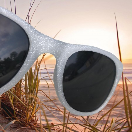 Roshambo Starlite Glitter Toddler pomarańczowe - okulary przeciwsłoneczne z polaryzacją 2+