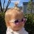 Roshambo Starlite Glitter Toddler pomarańczowe - okulary przeciwsłoneczne z polaryzacją 2+