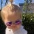 Roshambo Starlite Glitter Toddler pomarańczowe - okulary przeciwsłoneczne z polaryzacją 2+