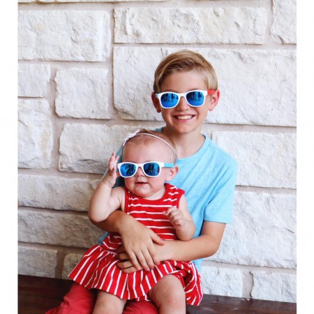 Roshambo Team America Toddler niebieskie - okulary przeciwsłoneczne z polaryzacją 2+