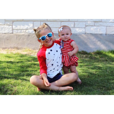 Roshambo Team America Toddler niebieskie - okulary przeciwsłoneczne z polaryzacją 2+