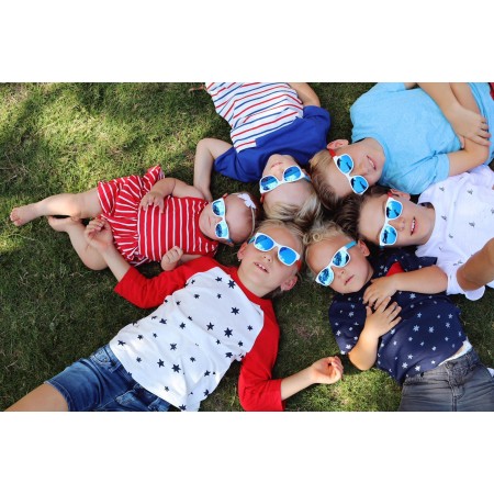 Roshambo Team America Toddler niebieskie - okulary przeciwsłoneczne z polaryzacją 2+