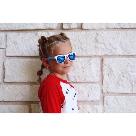 Roshambo Team America Toddler niebieskie - okulary przeciwsłoneczne z polaryzacją 2+