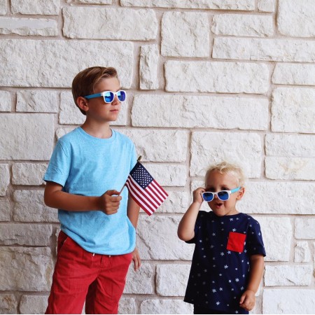 Roshambo Team America Toddler niebieskie - okulary przeciwsłoneczne z polaryzacją 2+