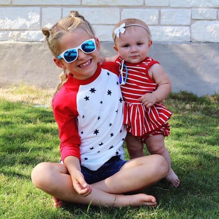 Roshambo Team America Toddler niebieskie - okulary przeciwsłoneczne z polaryzacją 2+