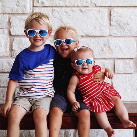 Roshambo Team America Toddler niebieskie - okulary przeciwsłoneczne z polaryzacją 2+